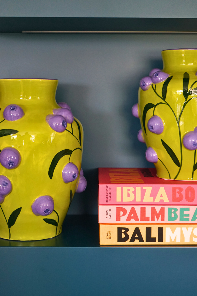 Jarrón Anfora Arandanos