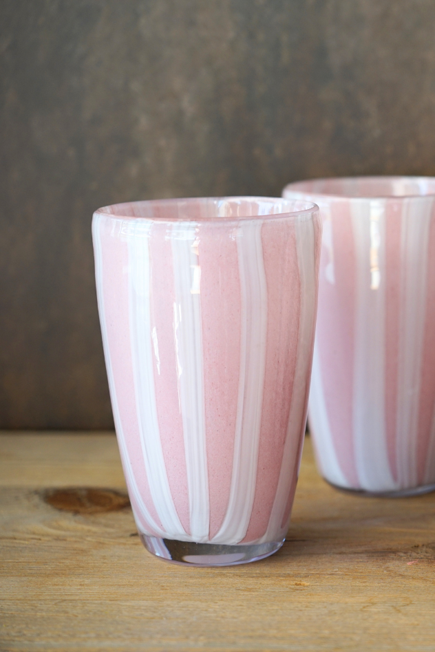 Vaso Rayas Pastel