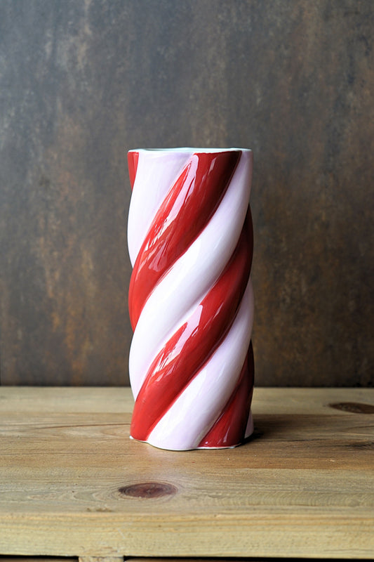 Jarrón Camila rojo