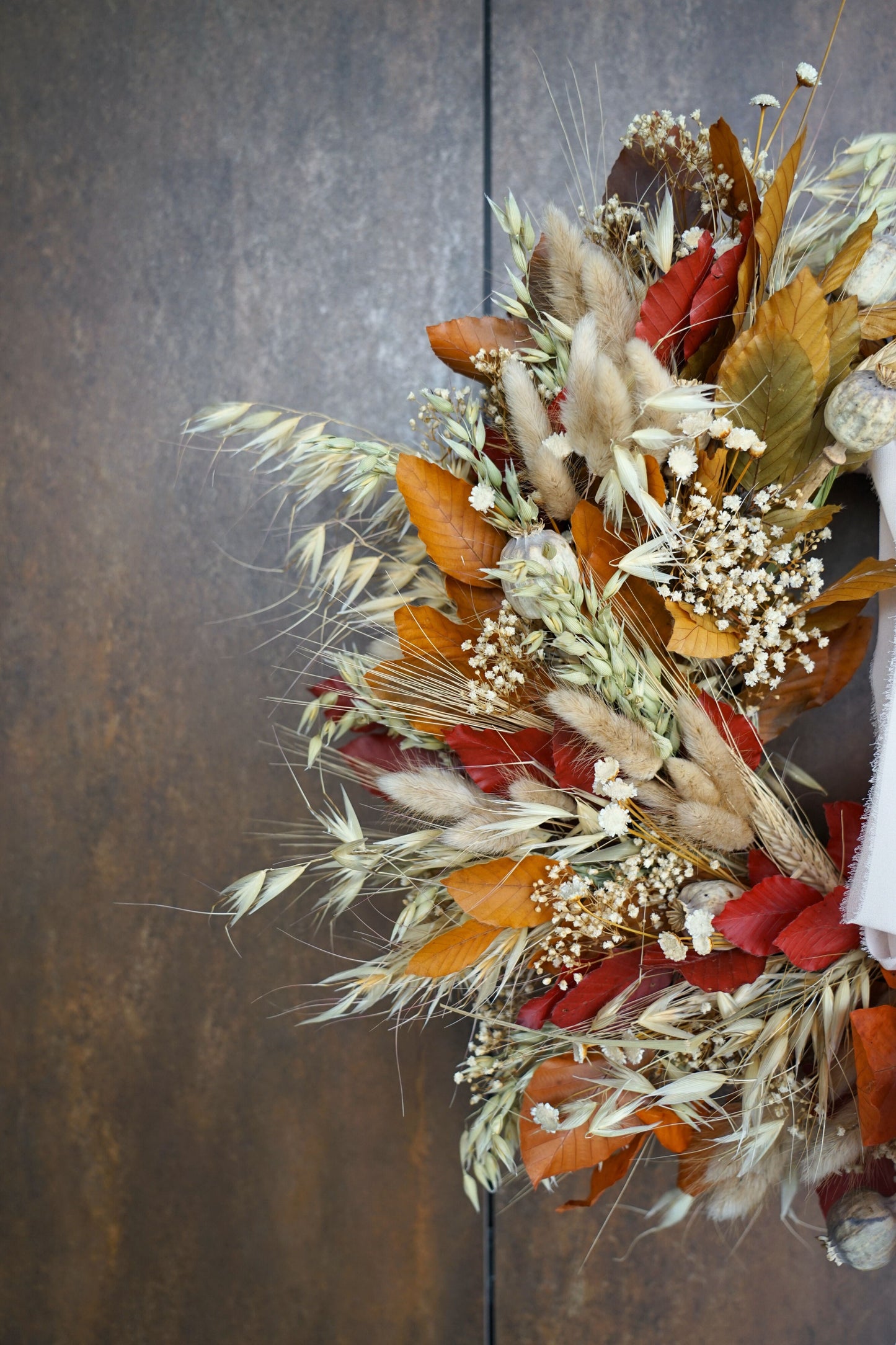 Corona preservado tonos cálidos