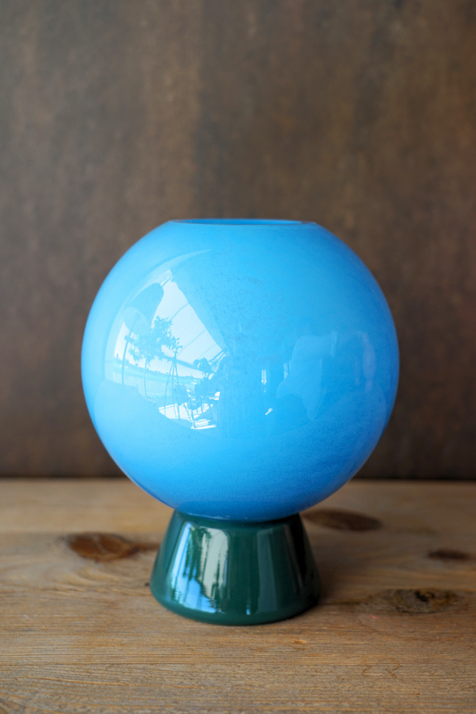 Jarrón Esfera Azul