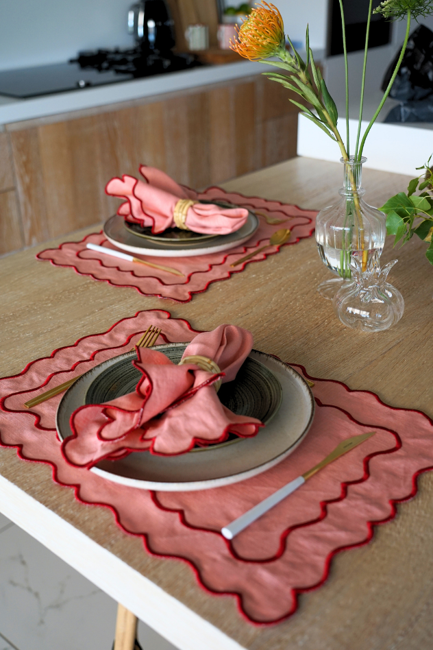 Pack Mantel Individual + Servilleta Salmón