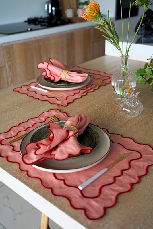 Pack Mantel Individual + Servilleta Salmón